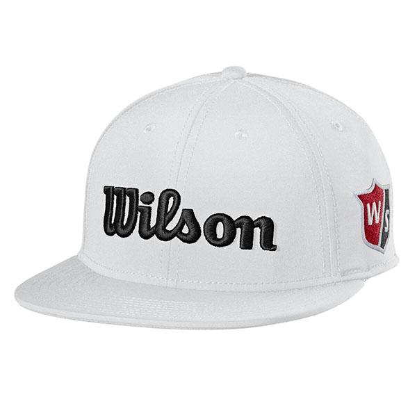 Wilson Tour Flat Brim Hat White